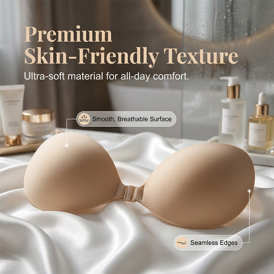 Sticky Bra – VIRAL No.1 Push-up Sticky Bra, Waterproof & Sweat-proof Invisible Bra,