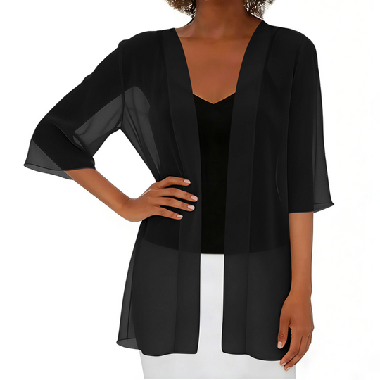 ⌛Limited-Time Offer-Women's Chiffon Open Front Cardigan Loose