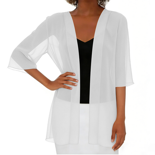 ⌛Limited-Time Offer-Women's Chiffon Open Front Cardigan Loose