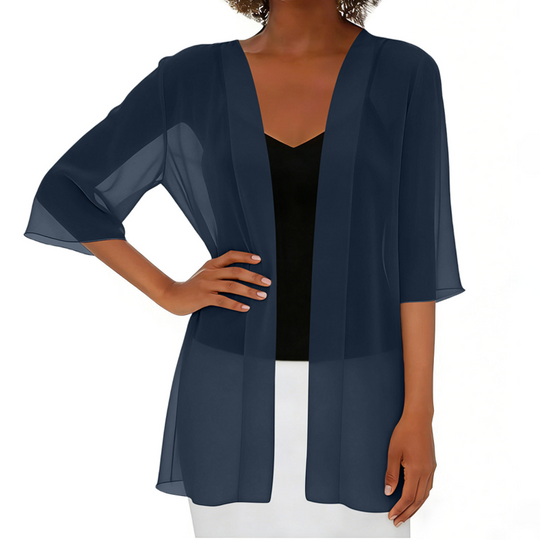 ⌛Limited-Time Offer-Women's Chiffon Open Front Cardigan Loose