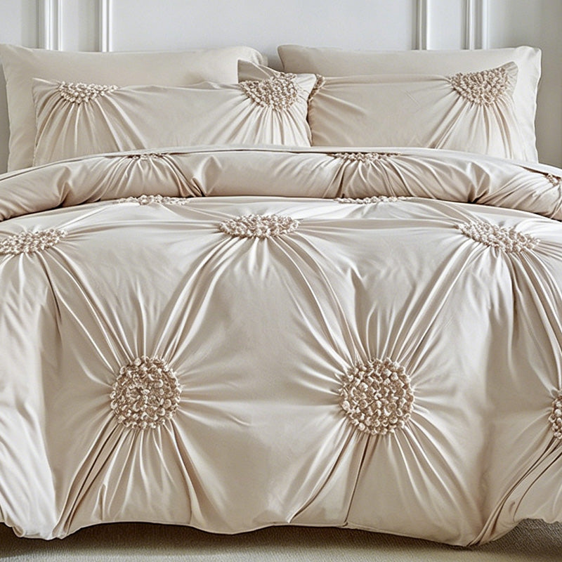 🎉 50% OFF !! 💞 Elegant Pinch Pleat Duvet Cover Set– Soft, Stylish & Designed For A Cosy Bedroom Retreat 🛏️