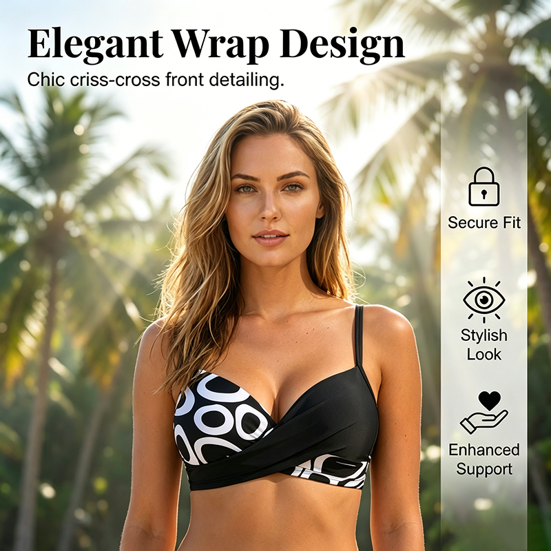 🎉 LIMITED TIME 50% OFF! 👙 Women's Push-Up Two-Piece Bikini Set – Criss-Cross Wrap Design & Premium Stretch Fabric 🌊
