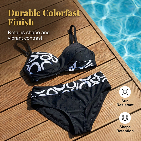 🎉 LIMITED TIME 50% OFF! 👙 Women's Push-Up Two-Piece Bikini Set – Criss-Cross Wrap Design & Premium Stretch Fabric 🌊