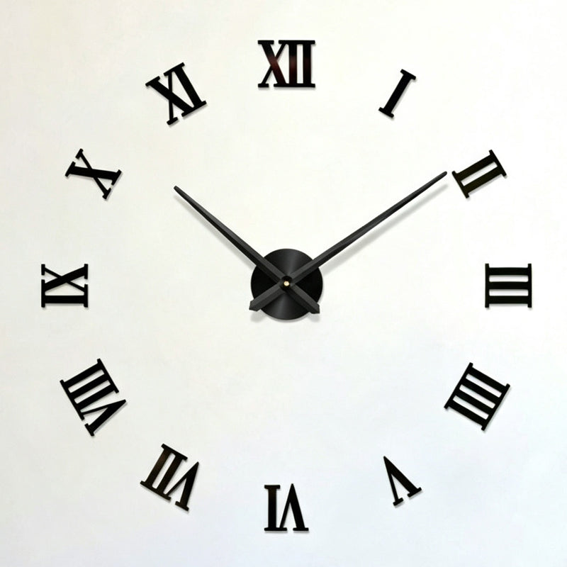 3D DIY Large Roman Numeral Wall Clock