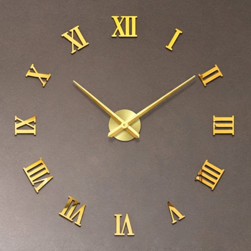 3D DIY Large Roman Numeral Wall Clock