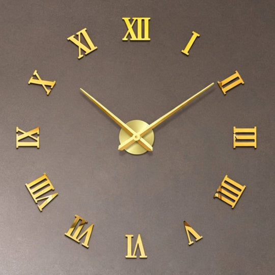 3D DIY Large Roman Numeral Wall Clock