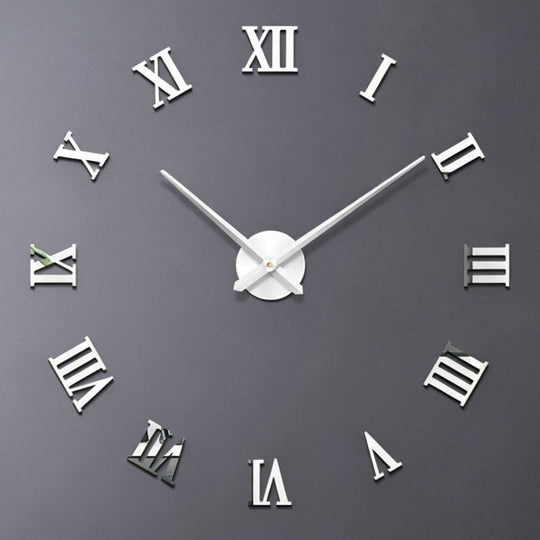 3D DIY Large Roman Numeral Wall Clock