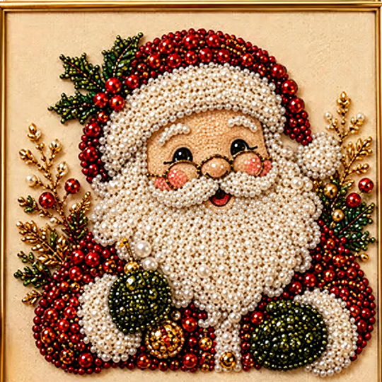 🧘Relaxing & Beginner-Friendly - 🎨💎DIY Christmas Pearl Diamond Painting Art Kit