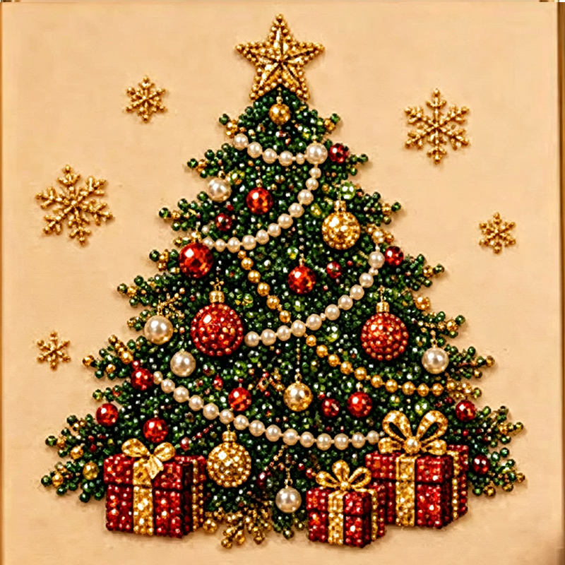 🧘Relaxing & Beginner-Friendly - 🎨💎DIY Christmas Pearl Diamond Painting Art Kit