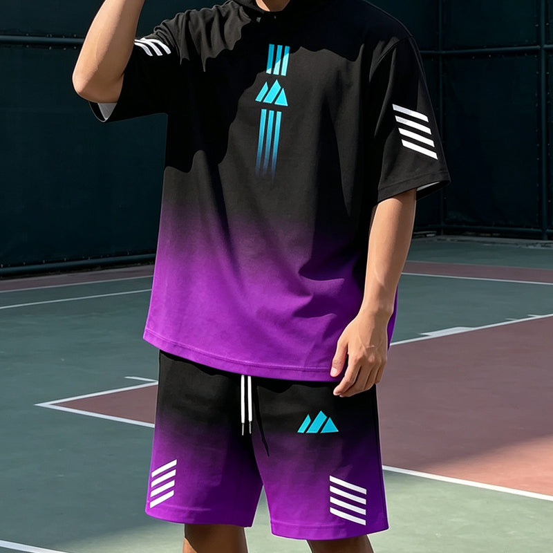 Men's Summer T-Shirt & Shorts Two-Piece Set