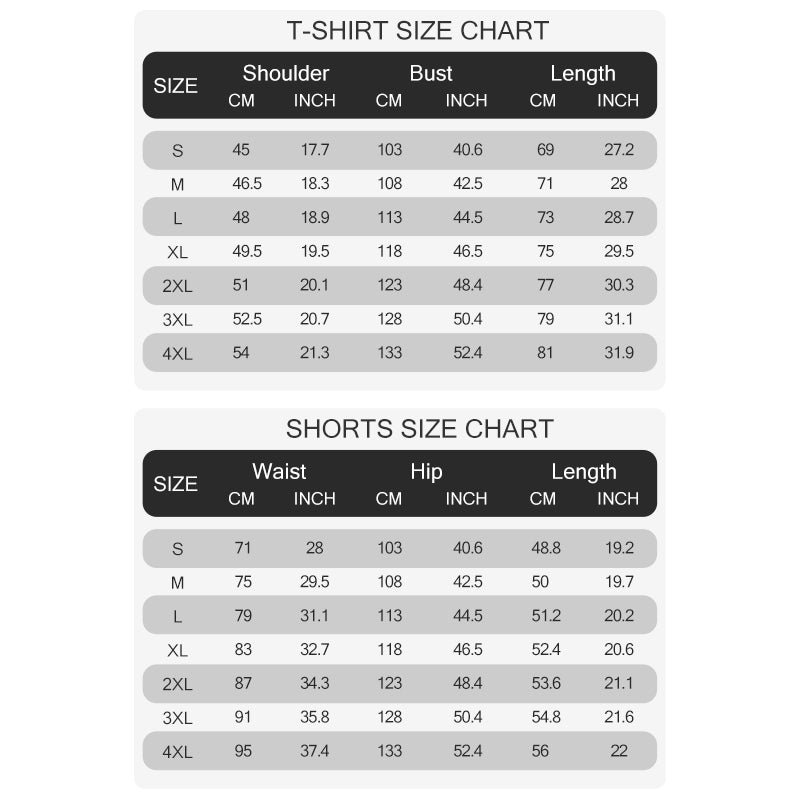 Men's Summer T-Shirt & Shorts Two-Piece Set