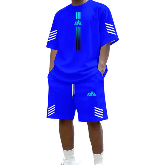 Men's Summer T-Shirt & Shorts Two-Piece Set