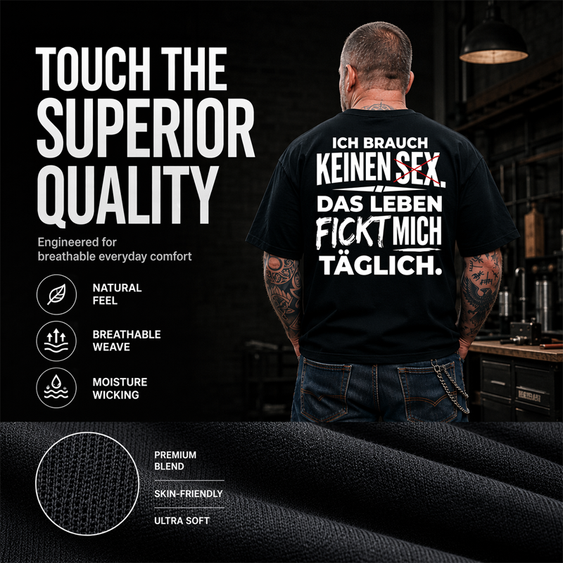 🏆Bestseller🏆🧥 Men's Funny German Slogan T-Shirt — Sarcastic Quote Tee with Witty Text Design