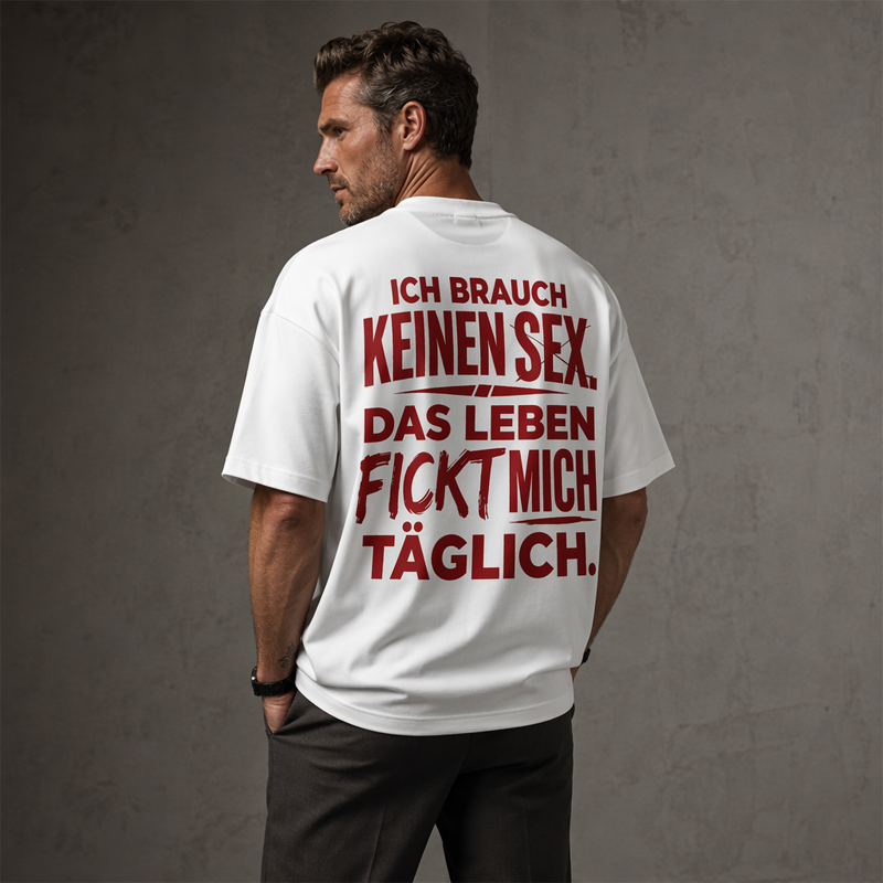 🏆Bestseller🏆🧥 Men's Funny German Slogan T-Shirt — Sarcastic Quote Tee with Witty Text Design