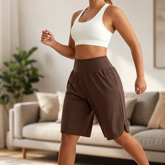 📢📢50% OFF NOW!🩳2026 Women's High Waist Wide Leg Shorts – Ultra Soft Comfortable Knee-Length Casual Lounge Shorts