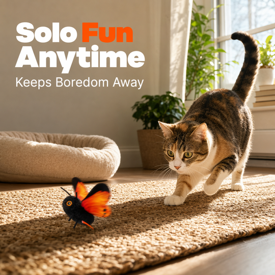 🦋🐱 Smart Sensing Flapping Butterfly Toy – 49% OFF! Motion-activated, realistic flight, interactive fun – keeps your cat engaged for hours. 🔥✨
