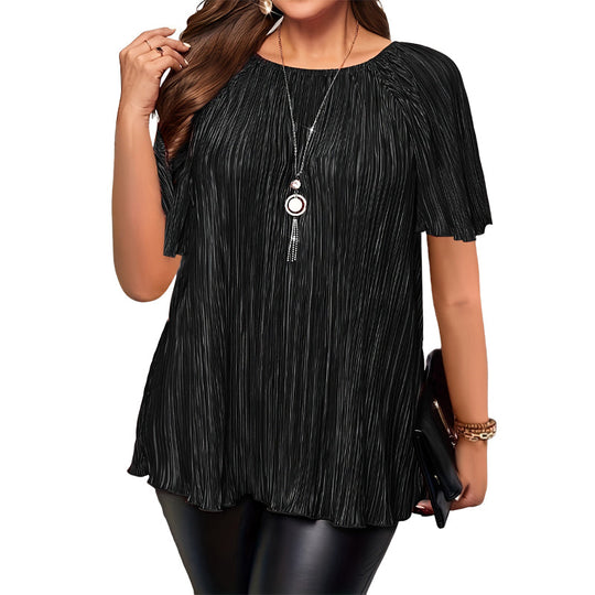 📢📢Hot Sale 50% OFF ！👗Plus Size Flattering Pleated Top