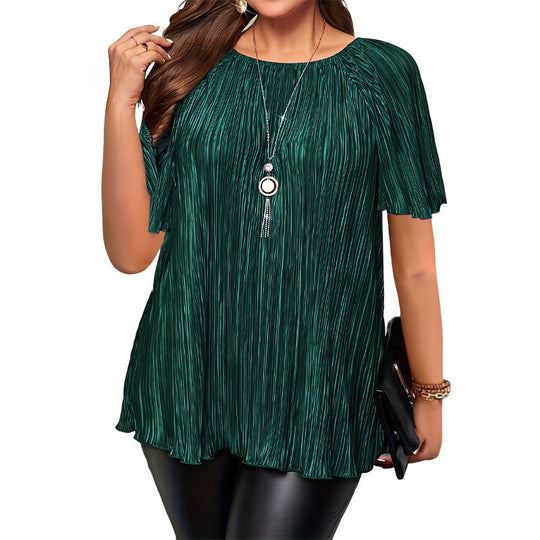 📢Hot Sale 50% OFF 🔥Plus Size Flattering Pleated Top