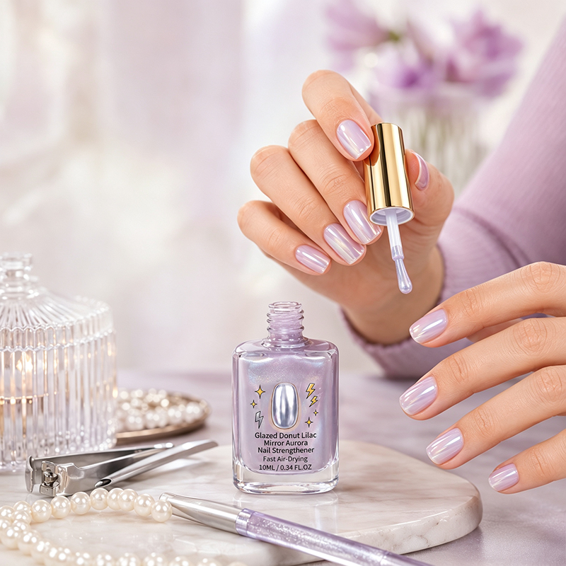 🎉 2026 Sale — Over 24,700 Sold!💅 Lilac Glossy Mirror Nail Strengthener