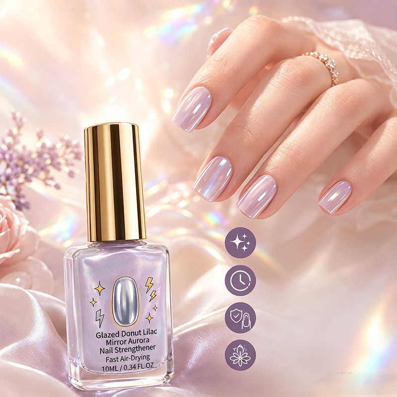 🎉 2026 Sale — Over 24,700 Sold!💅 Lilac Glossy Mirror Nail Strengthener