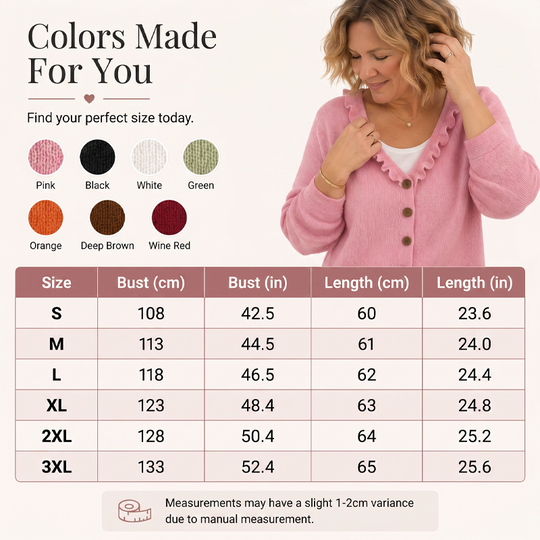🌸Hot Sale 50% OFF💖Women's Ruffle Collar Knit Cardigan