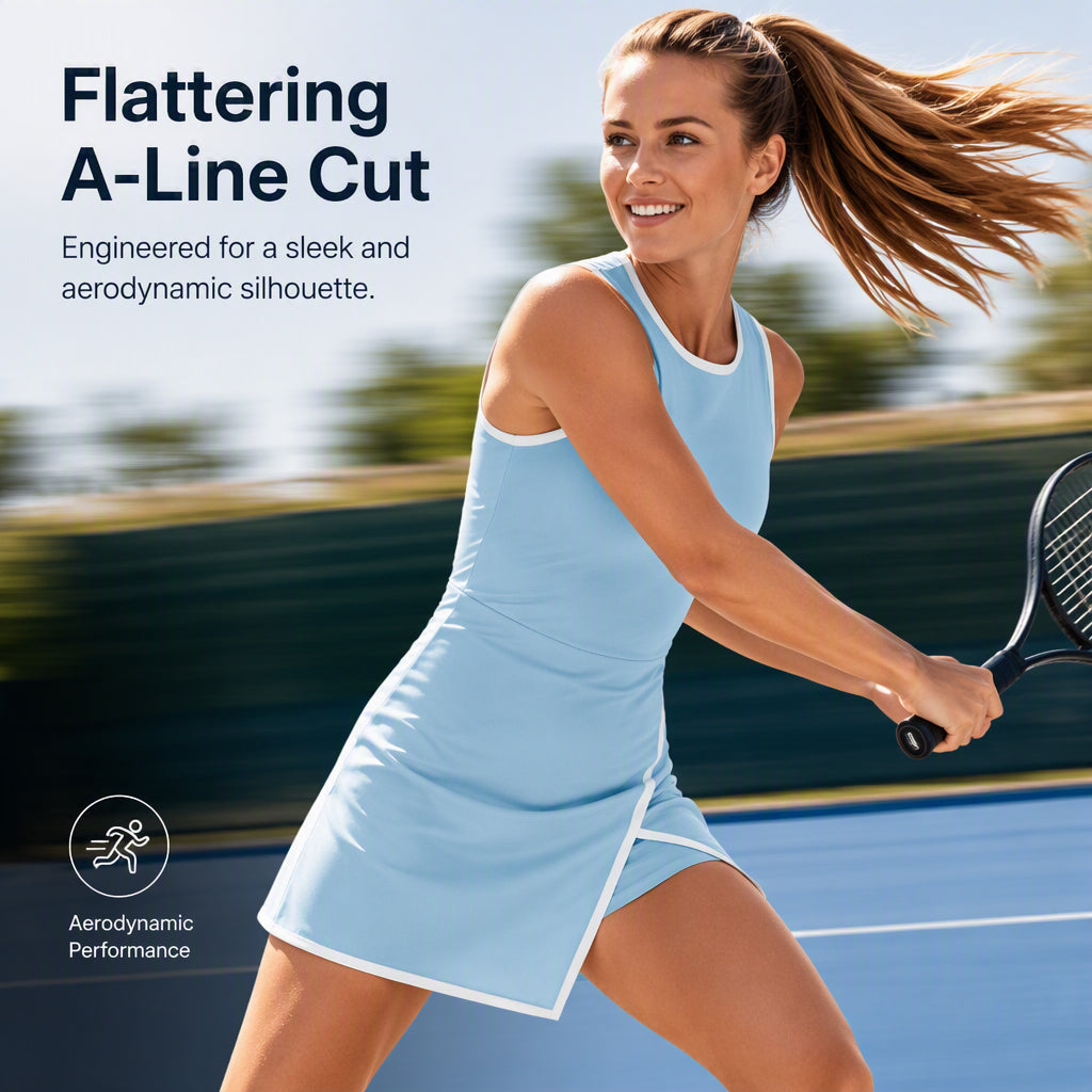 🎉 2026 Sale — Over 23,700 Sold!🎾 Breezy A-Line Tennis Dress – Breathable Sportswear ✨