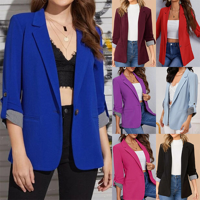📢📢LIMITED-TIME 50% OFF!!☀️🧥New Arrivals - Sleek Cardigan Blazer – Soft Drape & Versatile Styling from Office to Evening