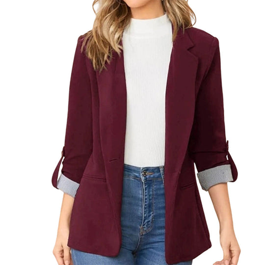 📢📢LIMITED-TIME 50% OFF!!☀️🧥New Arrivals - Sleek Cardigan Blazer – Soft Drape & Versatile Styling from Office to Evening