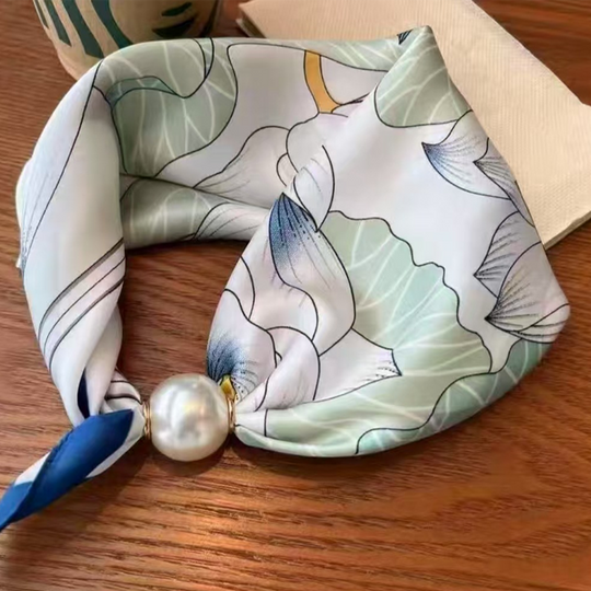 🌸No-Tie Magnetic Pearl Clasp Soft Scarf💟Everyday Versatile Pieces📢📢LIMITED-TIME 50% OFF!!