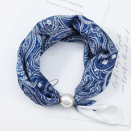 🌸No-Tie Magnetic Pearl Clasp Soft Scarf💟Everyday Versatile Pieces📢📢LIMITED-TIME 50% OFF!!