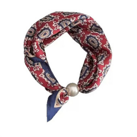 🌸No-Tie Magnetic Pearl Clasp Soft Scarf💟Everyday Versatile Pieces📢📢LIMITED-TIME 50% OFF!!