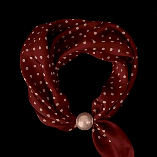 🌸No-Tie Magnetic Pearl Clasp Soft Scarf💟Everyday Versatile Pieces📢📢LIMITED-TIME 50% OFF!!