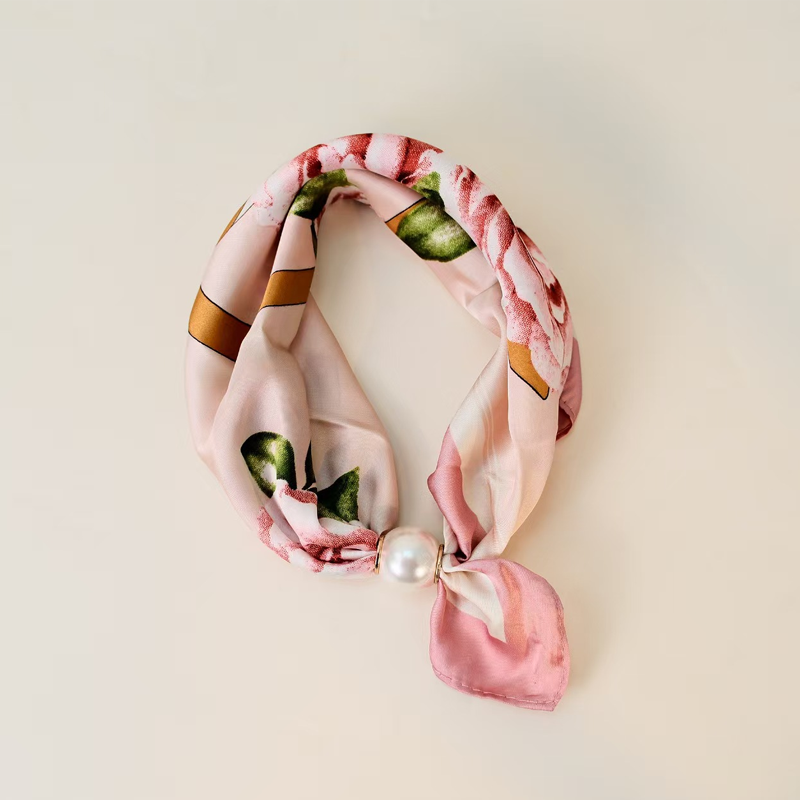 🌸No-Tie Magnetic Pearl Clasp Soft Scarf💟Everyday Versatile Pieces📢📢LIMITED-TIME 50% OFF!!