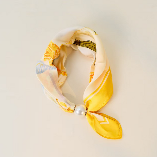 🌸No-Tie Magnetic Pearl Clasp Soft Scarf💟Everyday Versatile Pieces📢📢LIMITED-TIME 50% OFF!!
