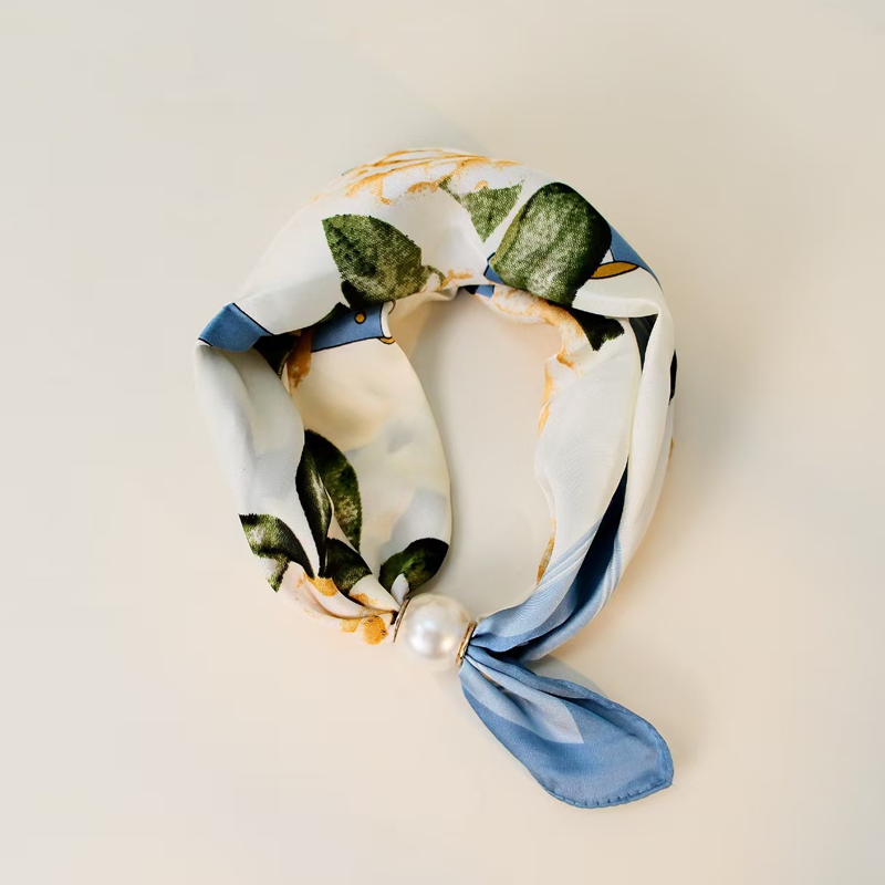 🌸No-Tie Magnetic Pearl Clasp Soft Scarf💟Everyday Versatile Pieces📢📢LIMITED-TIME 50% OFF!!