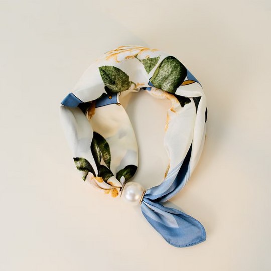 🌸No-Tie Magnetic Pearl Clasp Soft Scarf💟Everyday Versatile Pieces📢📢LIMITED-TIME 50% OFF!!