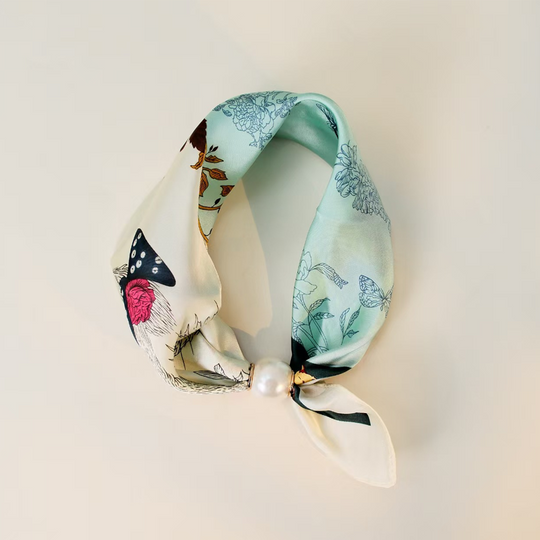🌸No-Tie Magnetic Pearl Clasp Soft Scarf💟Everyday Versatile Pieces📢📢LIMITED-TIME 50% OFF!!
