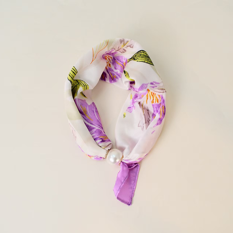 🌸No-Tie Magnetic Pearl Clasp Soft Scarf💟Everyday Versatile Pieces📢📢LIMITED-TIME 50% OFF!!