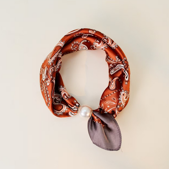 🌸No-Tie Magnetic Pearl Clasp Soft Scarf💟Everyday Versatile Pieces📢📢LIMITED-TIME 50% OFF!!