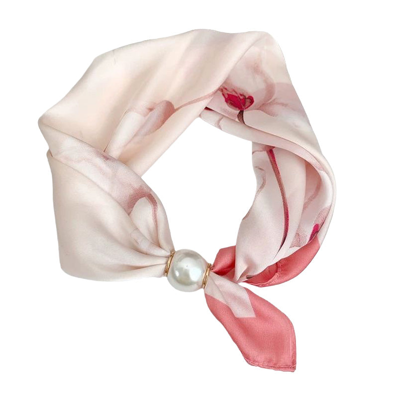 🌸No-Tie Magnetic Pearl Clasp Soft Scarf💟Everyday Versatile Pieces📢📢LIMITED-TIME 50% OFF!!