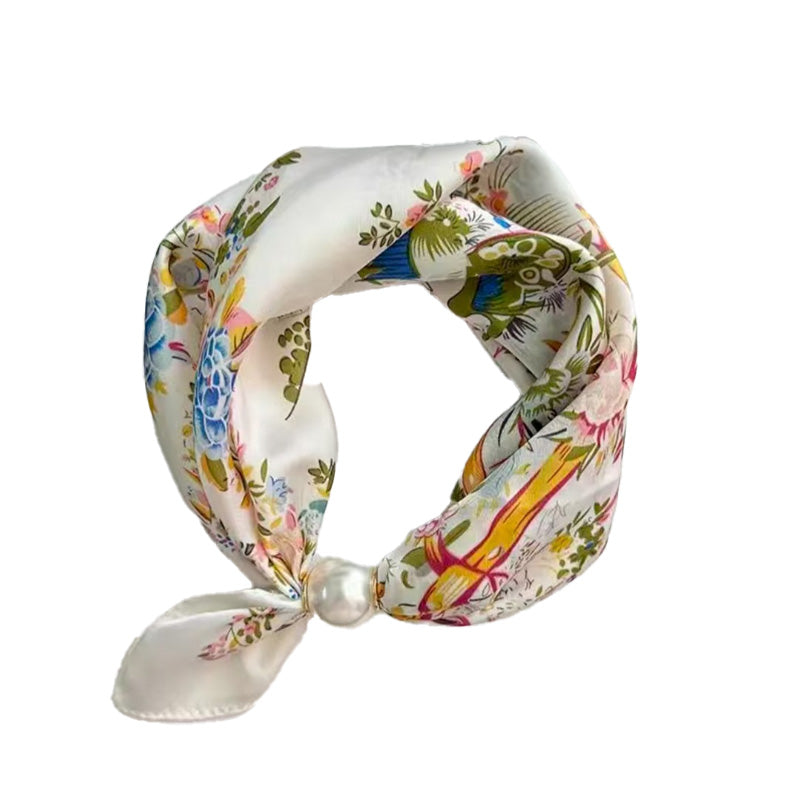 🌸No-Tie Magnetic Pearl Clasp Soft Scarf💟Everyday Versatile Pieces📢📢LIMITED-TIME 50% OFF!!