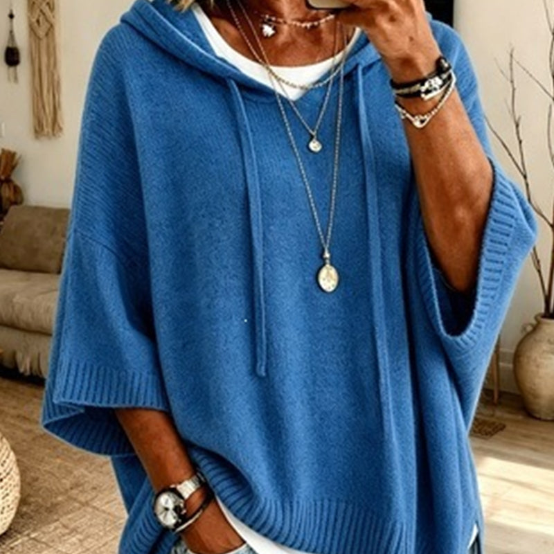 Must-Have🔥👚 Oversized Knit Hoodie with Drawstring