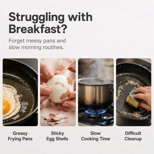 🥳2026 HOT SALE🥳💞80K+ SOLD! 🥗🎁 Microwave Egg Poacher Dual‑cavity, non‑stick & easy clean. Healthier than frying – stock up & save! 🏠✅