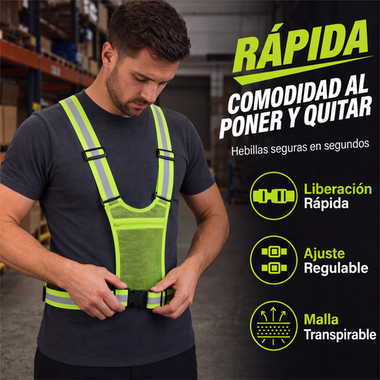 📢📢50% OFF NOW! 🦺2026 New High Visibility Reflective Vest – Adjustable Breathable Safety Gear with Pocket for Night Running, Cycling & Walking