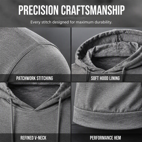 Men's Hooded Short Sleeve T-Shirt with Pocket