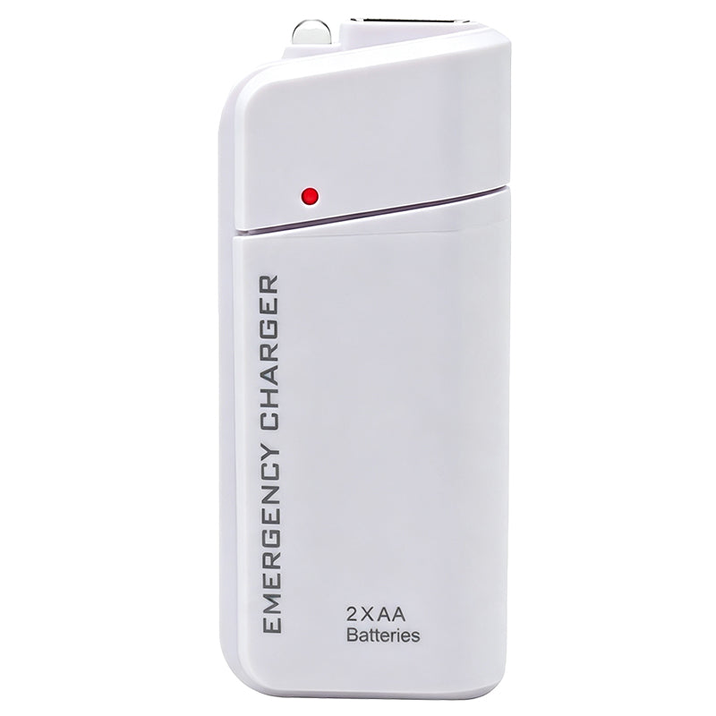 📢📢50% OFF !! ⏰Portable Emergency Phone Charger AA Battery Powered Power Bank with LED Flashlight
