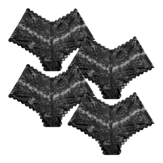 Women Sexy Lace Panties Sheer Floral Underwear