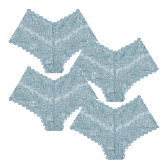 Women Sexy Lace Panties Sheer Floral Underwear