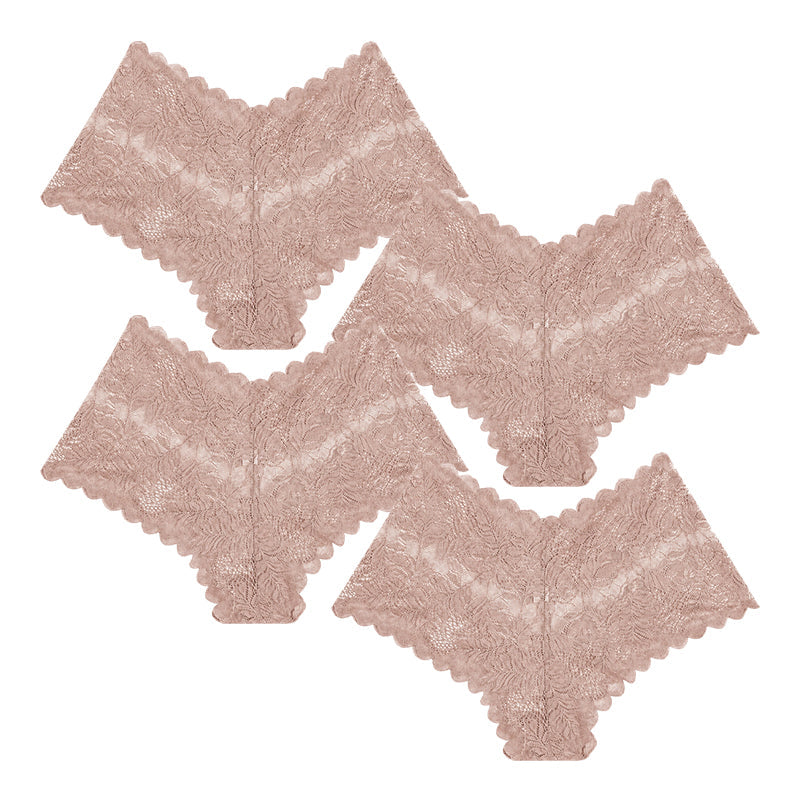Women Sexy Lace Panties Sheer Floral Underwear
