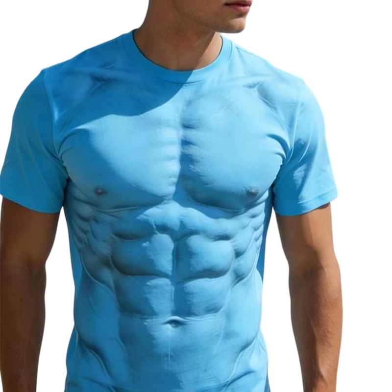 Bestseller🏆👕 Men's 3D Digital Print Muscle Shirt – Statement Style & All-Day Comfort for Every Look
